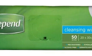 Depend Body Wipes 20 x 30cm - 50 Pack
